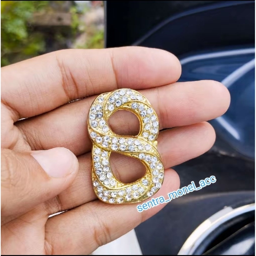 Bros Buttonscarves gold Permata Kekinian