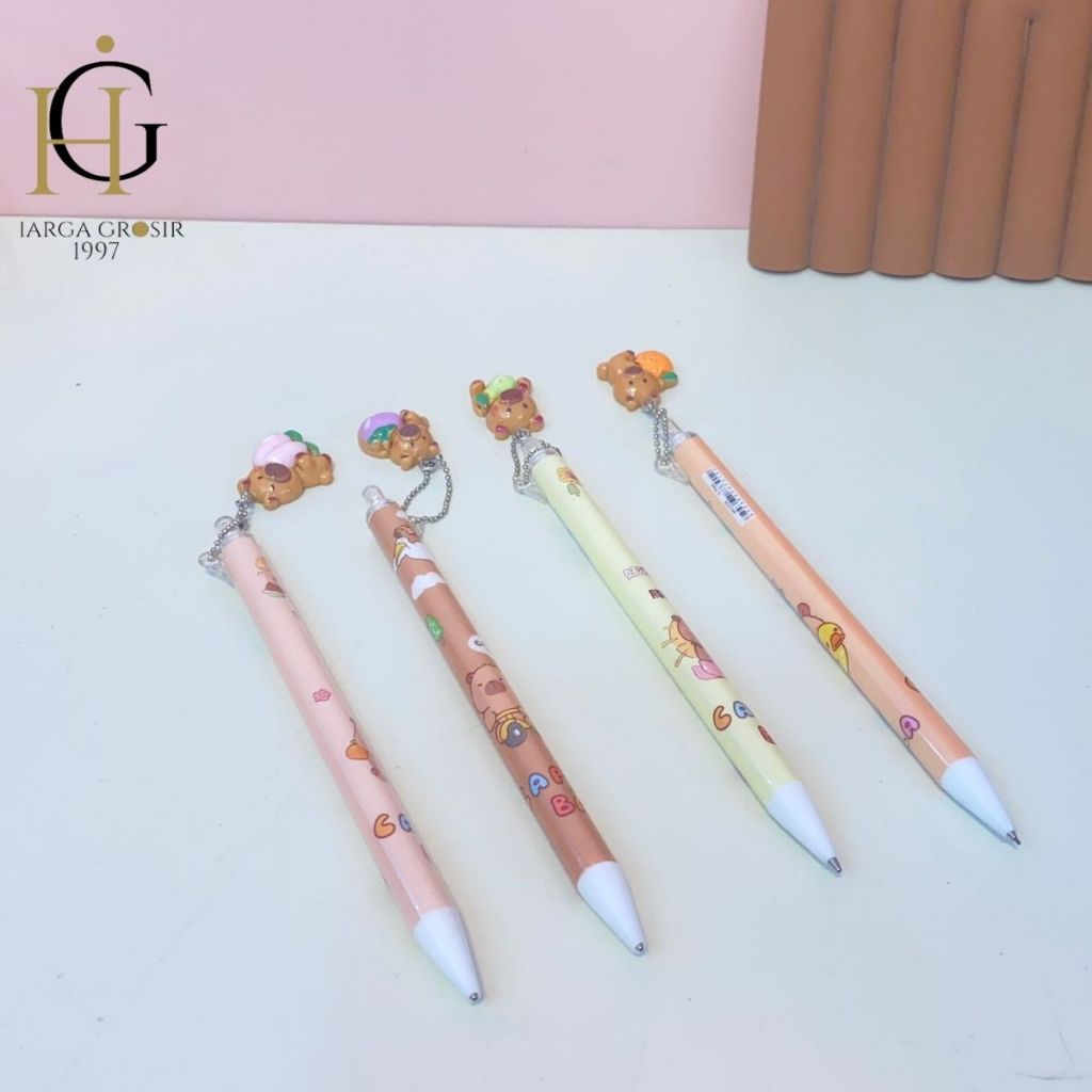 

1 PCS PENCIL ALAT TULIS KANTOR COD PENSIL CETEK GANTUNGAN RESIN CAPYBARA PC-1914