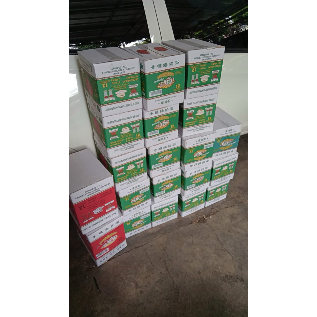 

4 dus x 12 Pcs Green Thai Tea Chatramue Original Thailand 20 The Gram BPOM