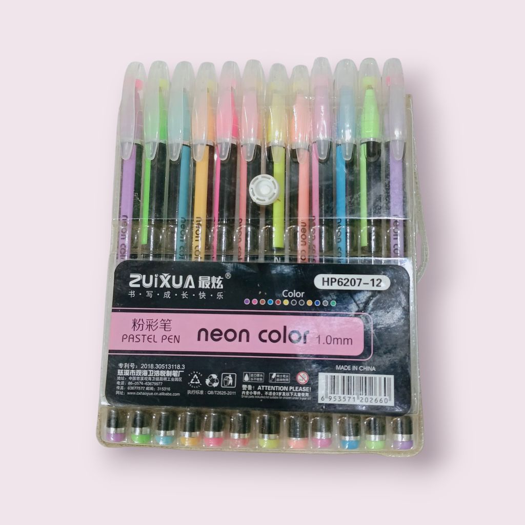 

1 set 12pcs pen warna / color pen / pen neon
