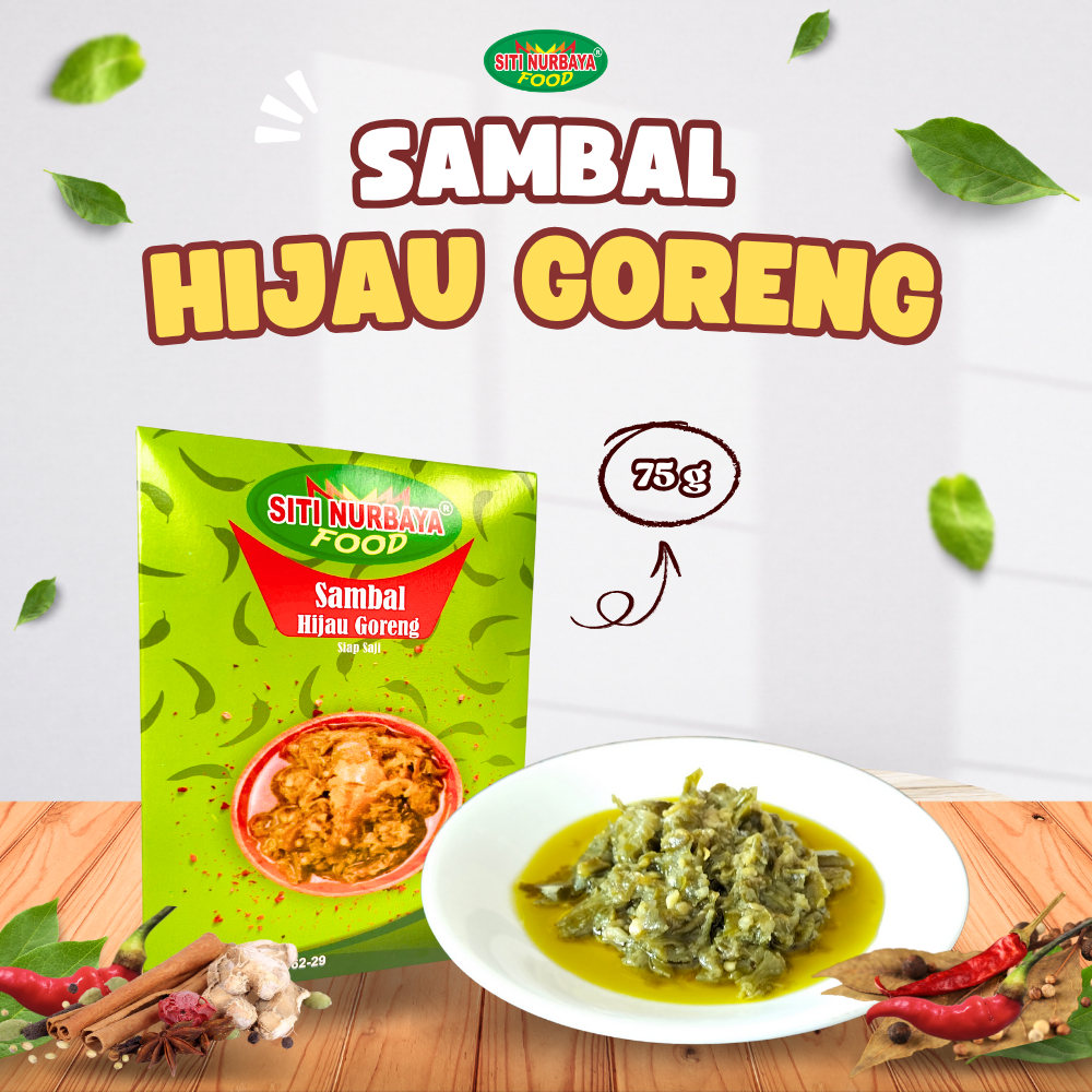 

Sambal Hijau Goreng Siti Nurbaya Food 75 Gram