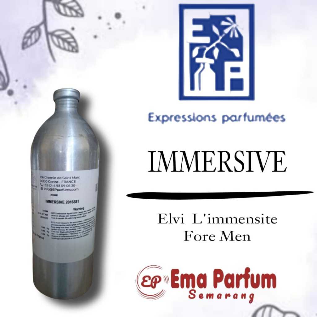 ( 1 KG ) Immersive By Expression, Searah Aroma Elvi L'Immensite For Men Kemasan 1KG Segel Parik.