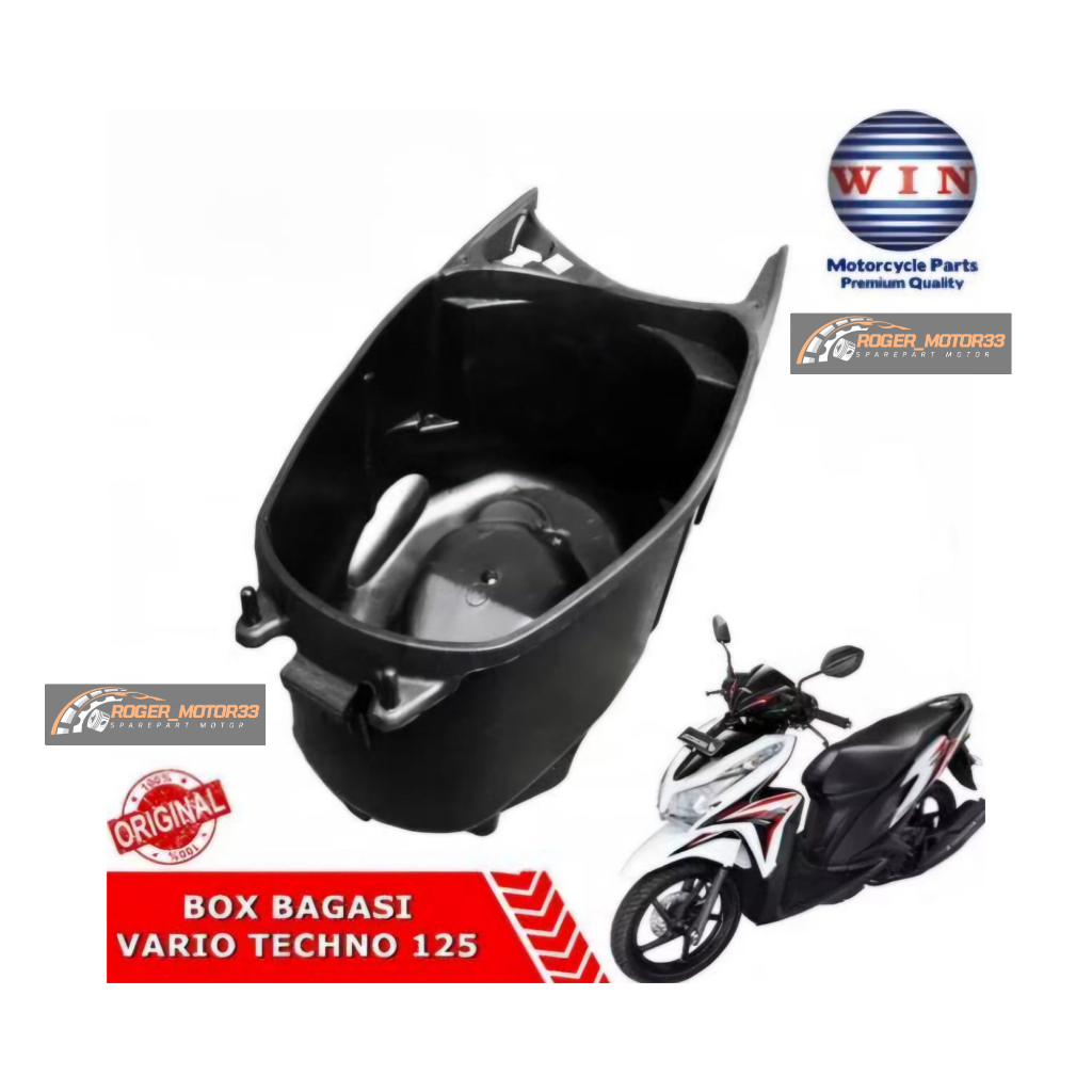 BOX BAGASI VARIO 125 TECHNO MERK WIN