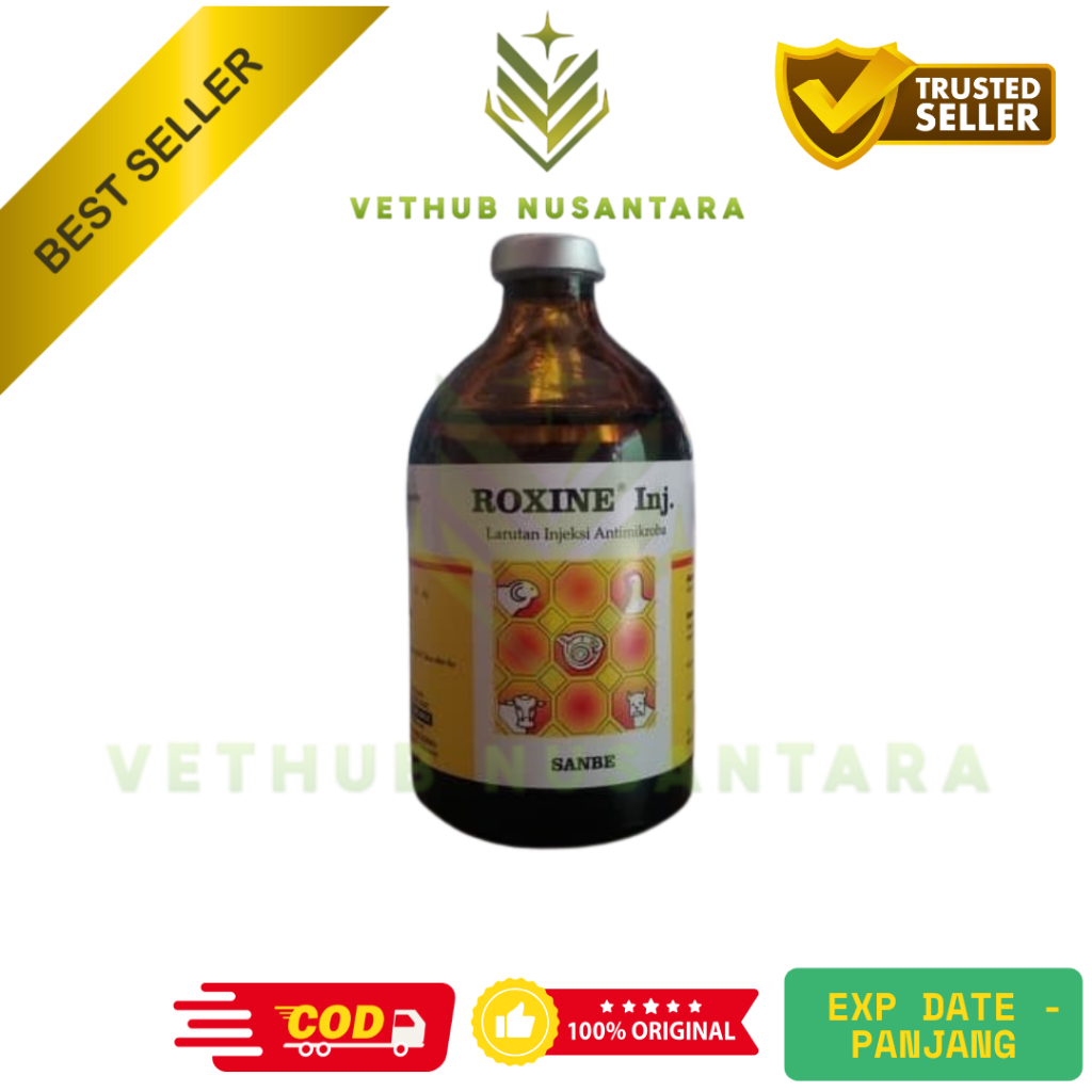 Roxine 50ml Roxine 100 ml Antibiotik Sapi Kambing dll Sanbe