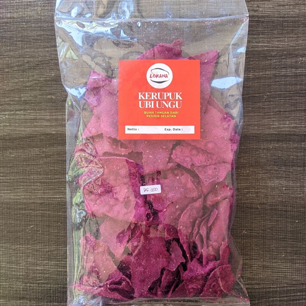 

Lokana Cemilan Keripik Ubi Ungu (250 Gram)