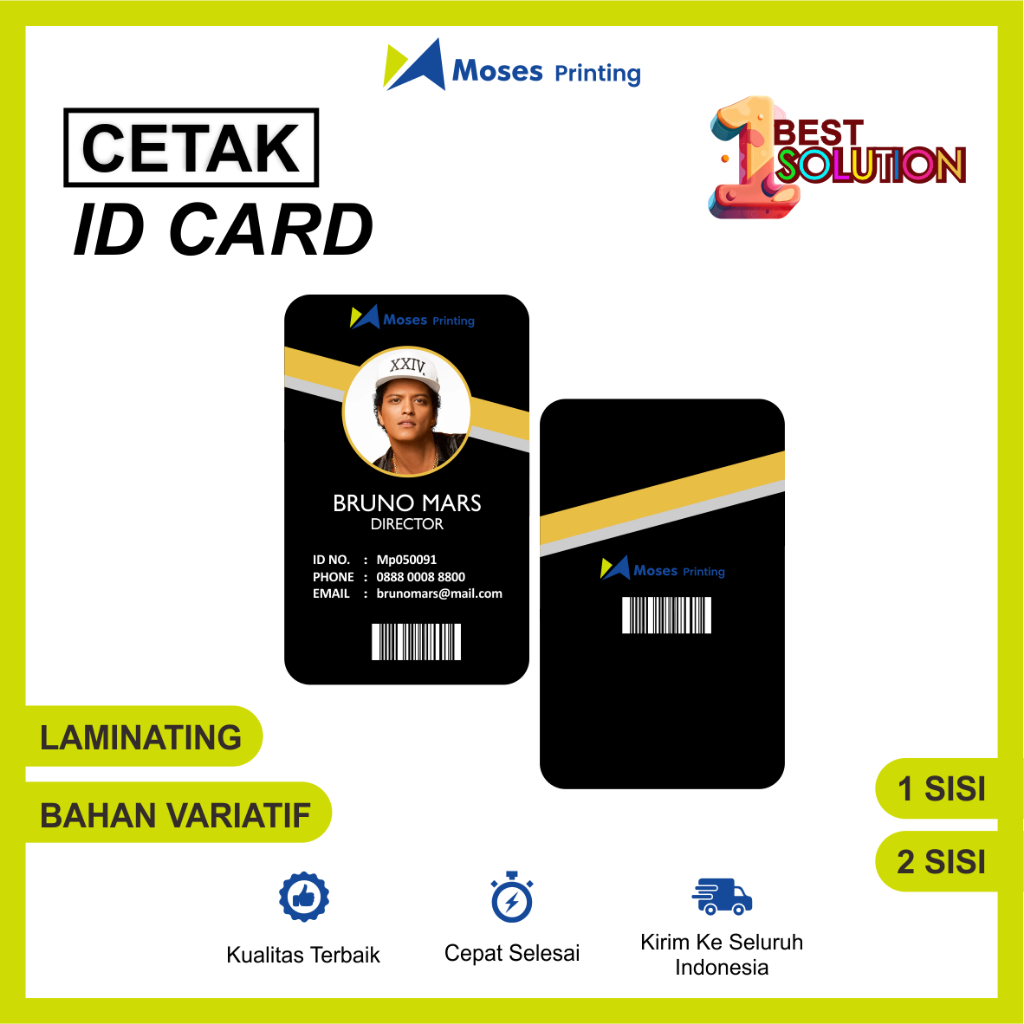 

CETAK ID CARD / KARTU PELAJAR / CETAK NAME TAG / FREE DESIGN