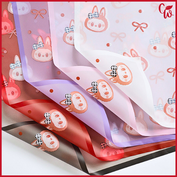 

Kertas Buket Motif Kartun Flower Wrapping Cellophane Kertas Kado Ecer KB85