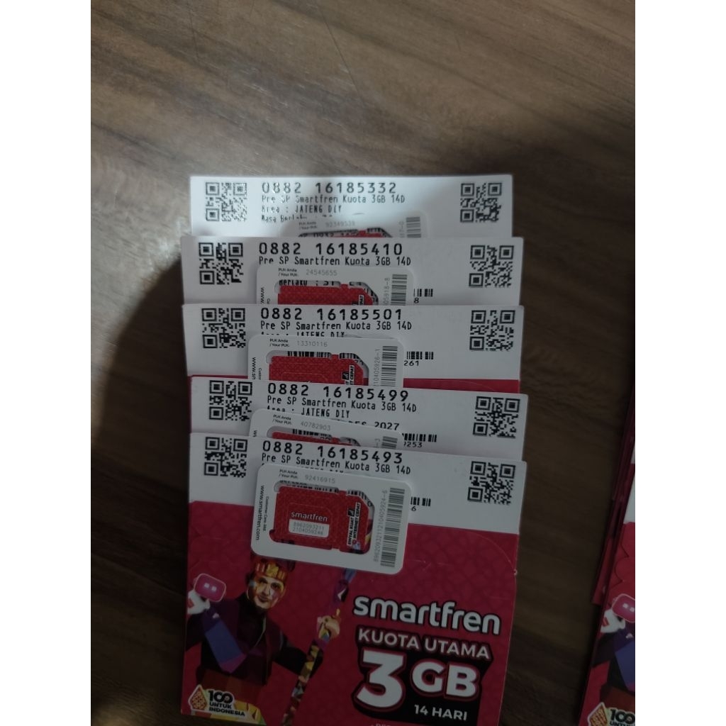 kartu 3 Gb smartfren 50 pcs