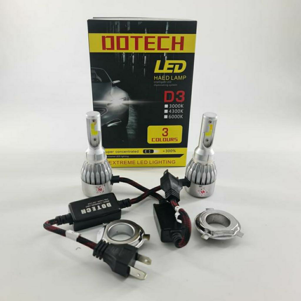 LAMPU LED DOTECH H4 3WARNA