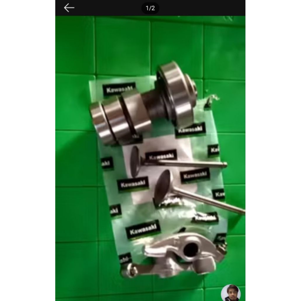 Noken as set platuk klep Ori copotan Klx150