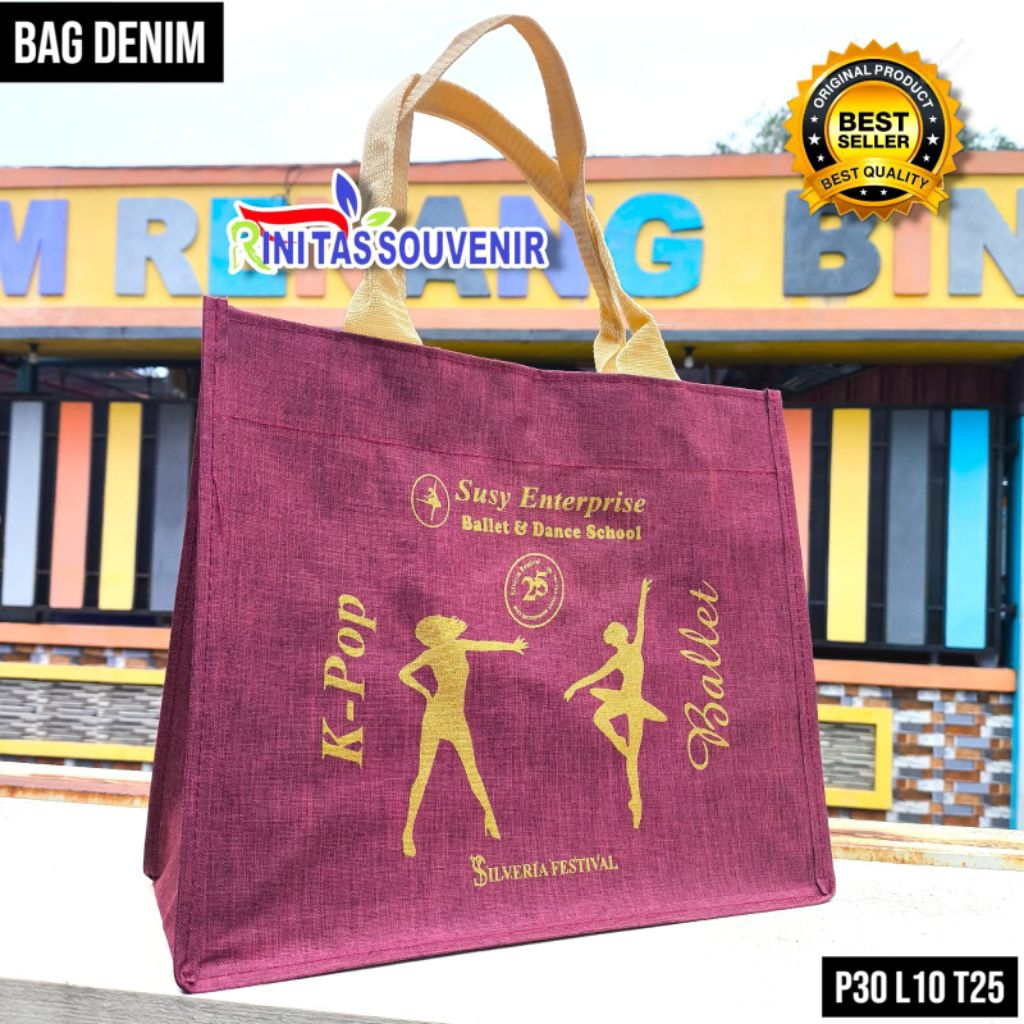 

Tas Denim Souvenir Pernikahan Tas souvenir Murah Bisa Custom Ukuran Dan Desain