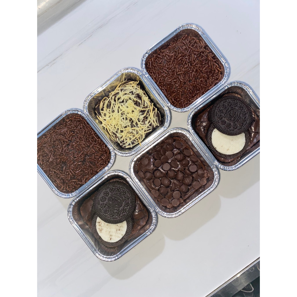 

Brownies 6 cup nyoklat bangat oreo keju bebas pilih topping premium tangerang