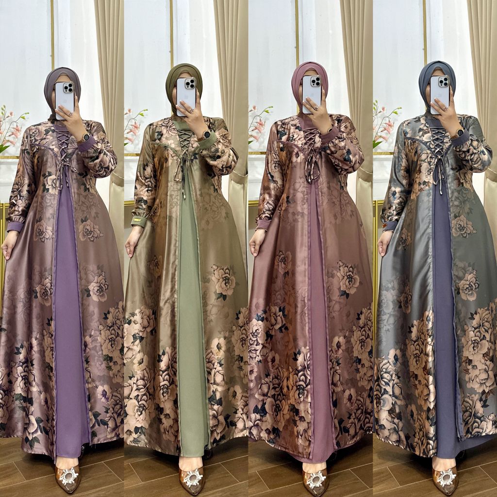 Gamis Muslim Wanita mewah cantik