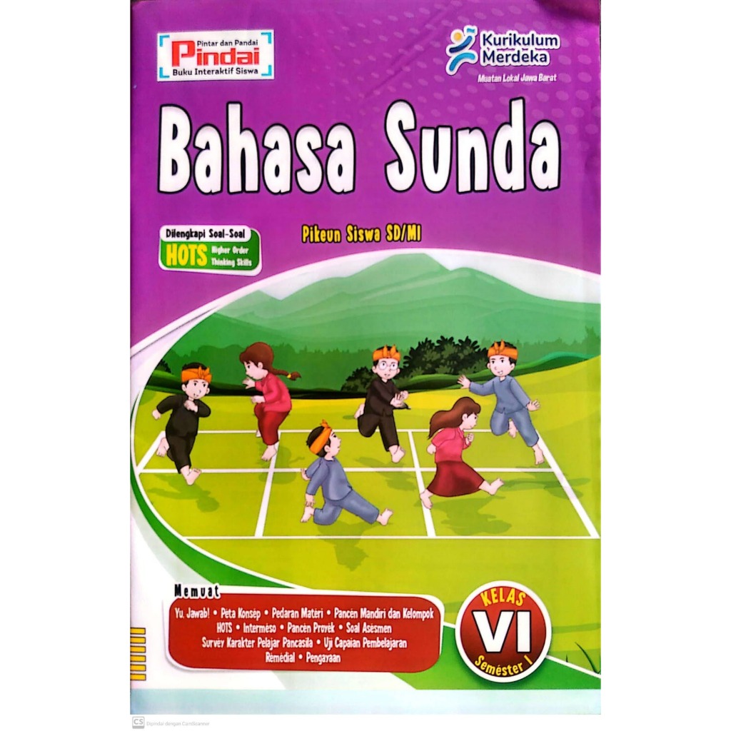 Buku LKS Bahasa Sunda Kurikulum Merdeka Kelas 6 SD/MI Semester 1