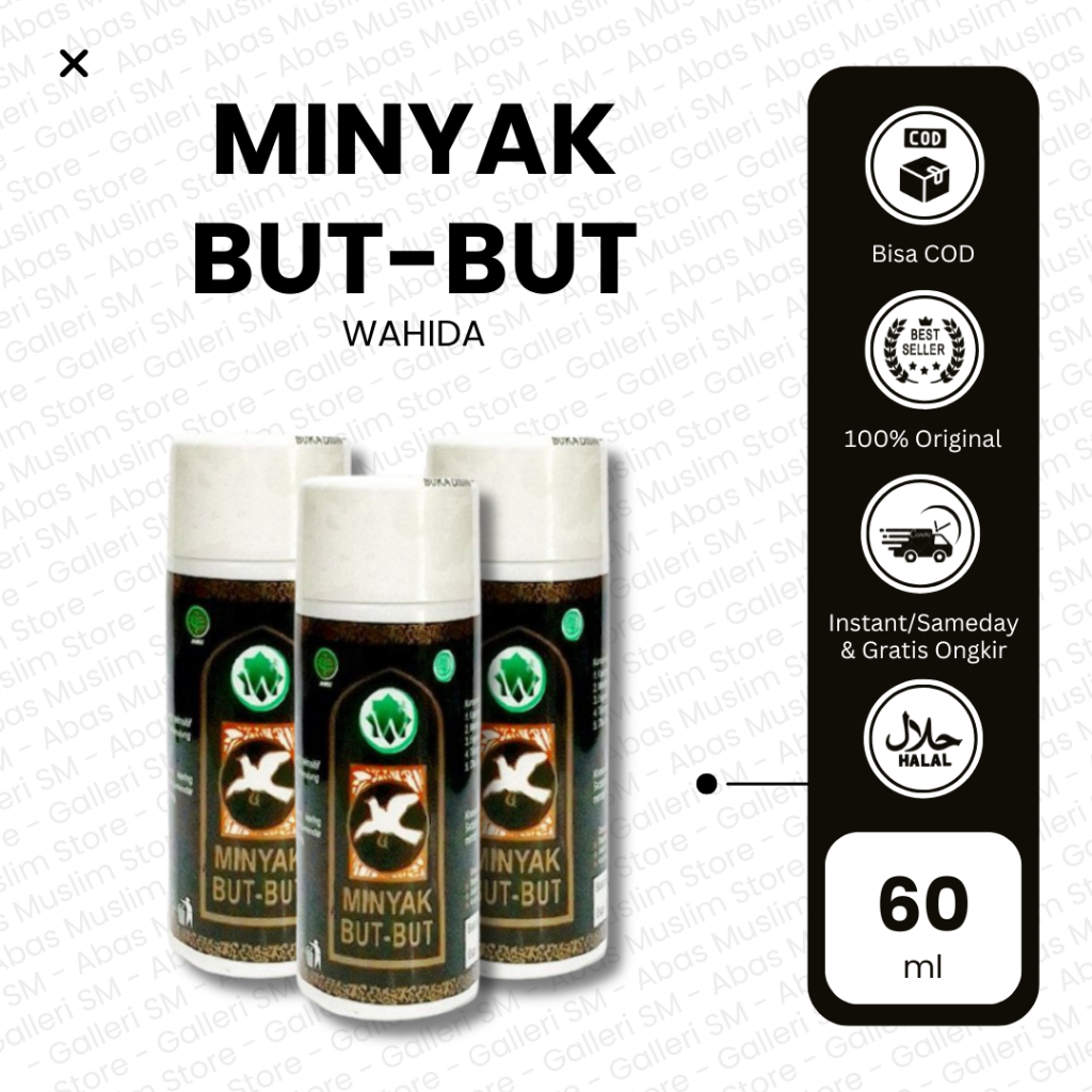 Minyak But But Wahida Herbal Oles Urut Butbut Patah Tulang Pegal Pijat Kaki Terlikir Keseleo