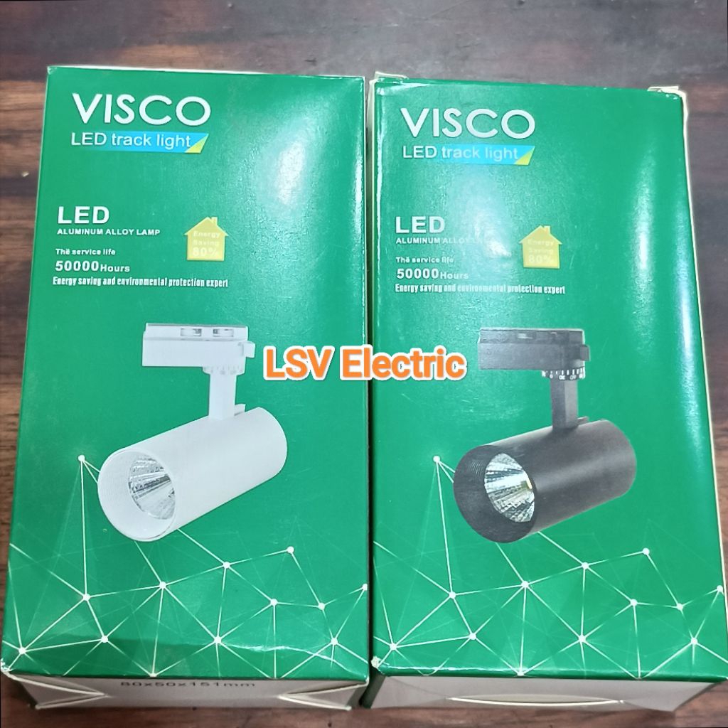 Lampu LED TRACK LIGHT/ lampu track LED  VISCO Natural White & Warm White