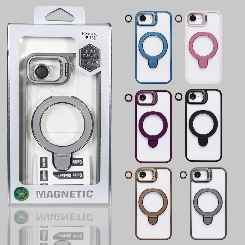 Case Stand Magsafe Magnetic iPhone 11 12 13 14 15 16/16E/Pro/Pro Max EdgeClear Stand Magsafe