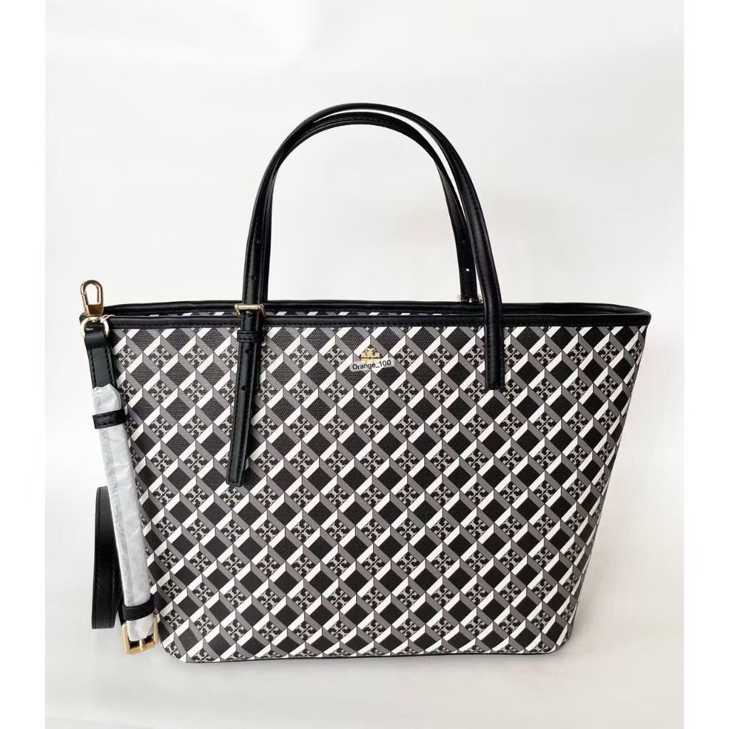 TAS WANITA TB GEO ALL OVER LOGO SMALL TOTE ORIGINAL