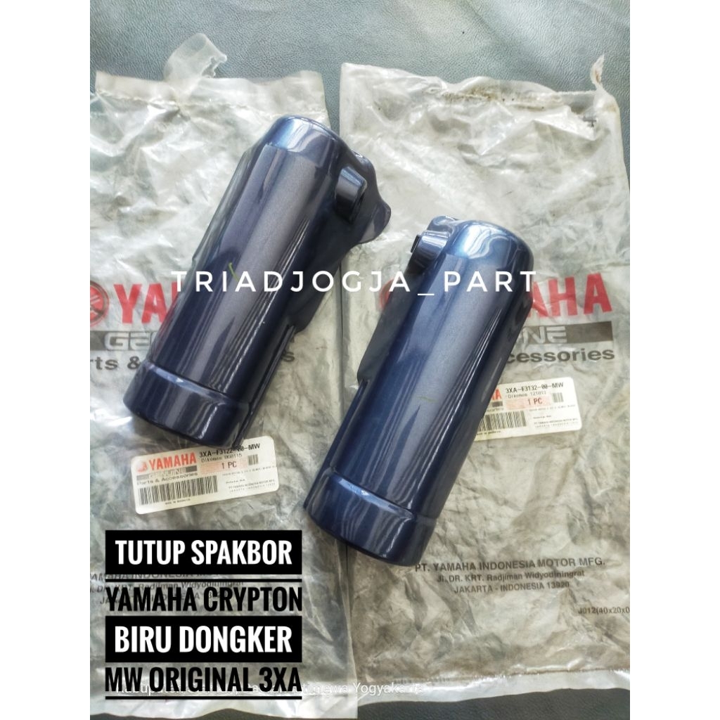 tutup spakbor sepakbor depan crypton biru dongker MW original 3XA baca deskripsi