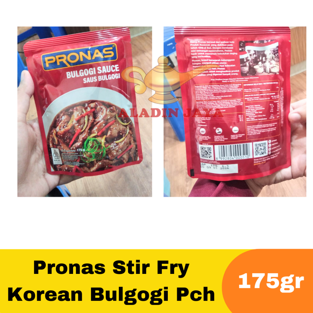 

Pronas Stir Fry Korean Bulgogi Pouch 175gr
