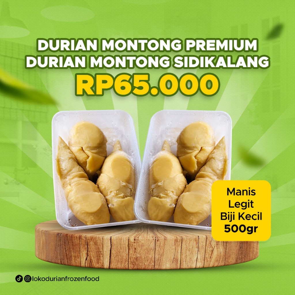 

Durian Montong Kupas Premium 500gr