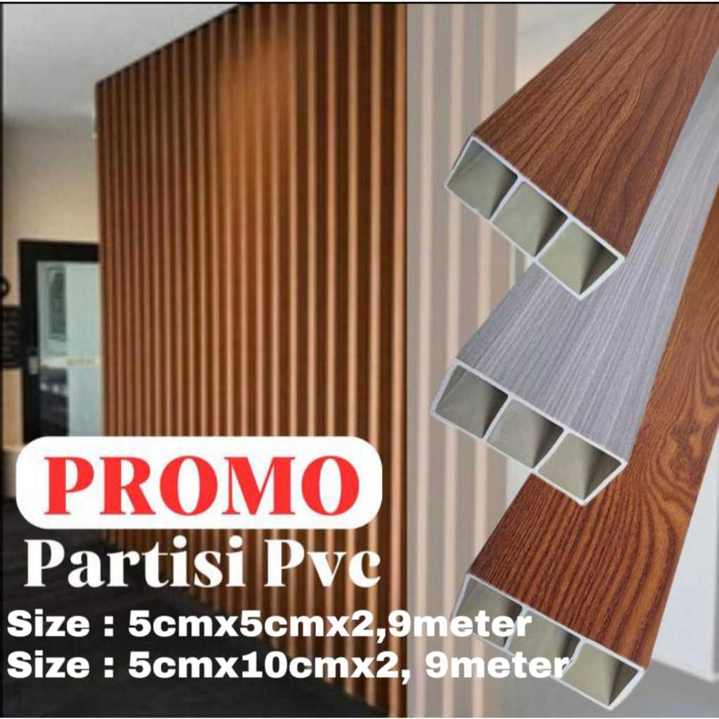 Partisi Penyekat Ruangan/ Kisi-Kisi Partisi PVC/ Hollow Indoor / Partisi Pembatas Ruangan
