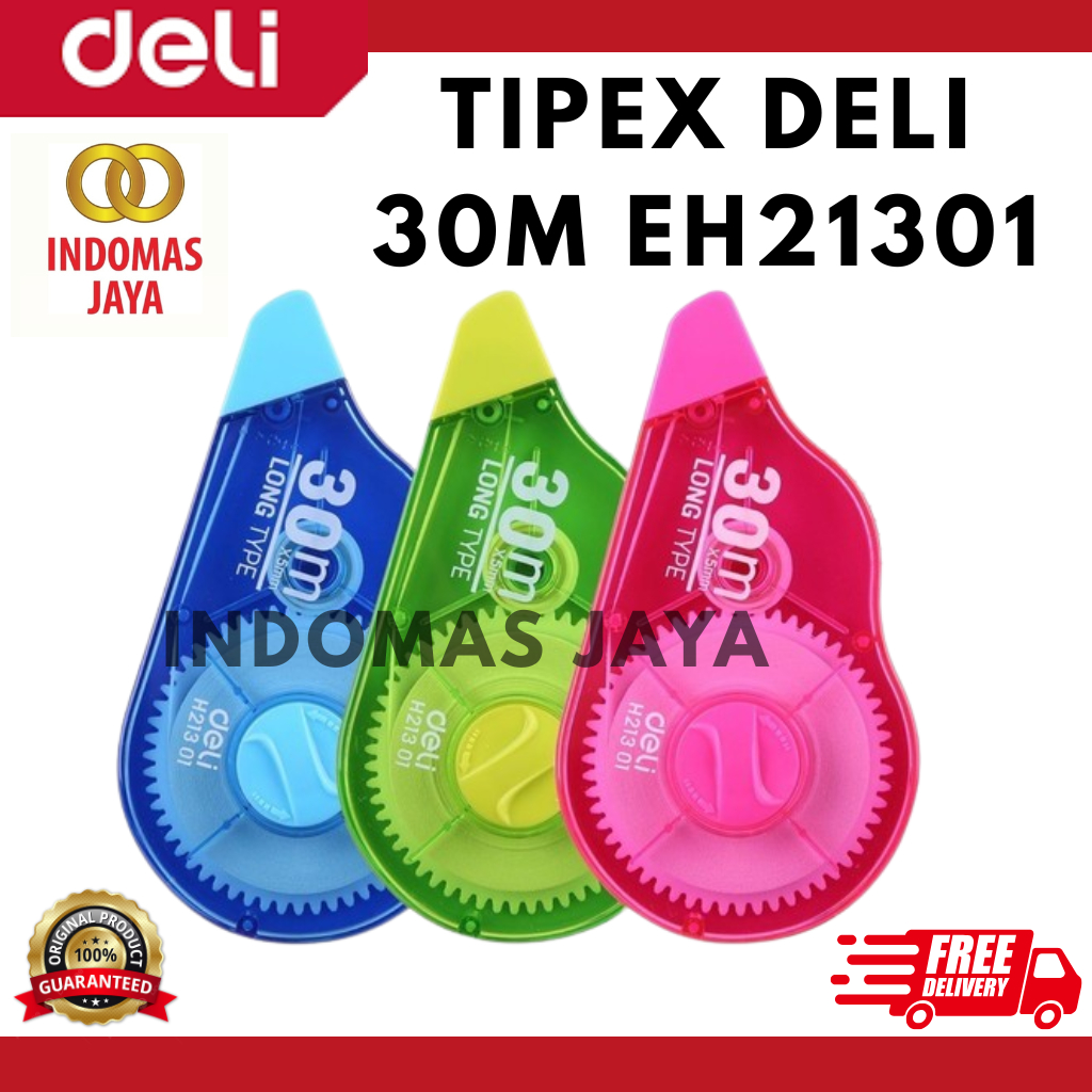 

Correction Tape / Tipe-X Deli 30m - EH21301
