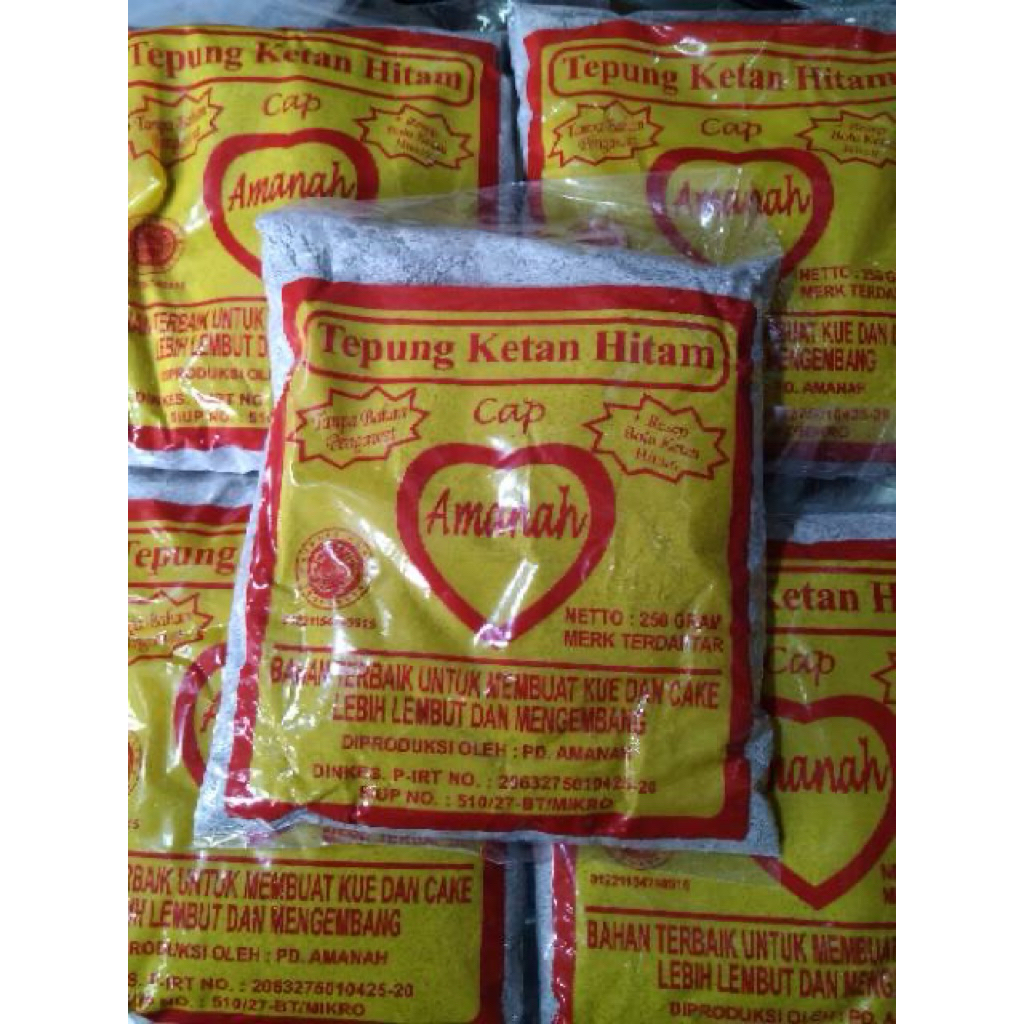 

tepung ketan hitam merek amanah