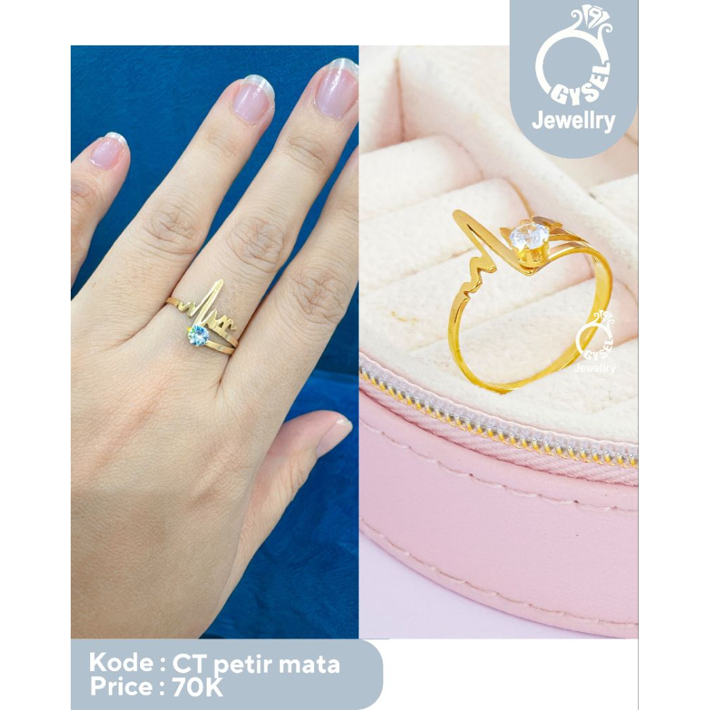 CT petir mata - Cincin Petir Mata Gold