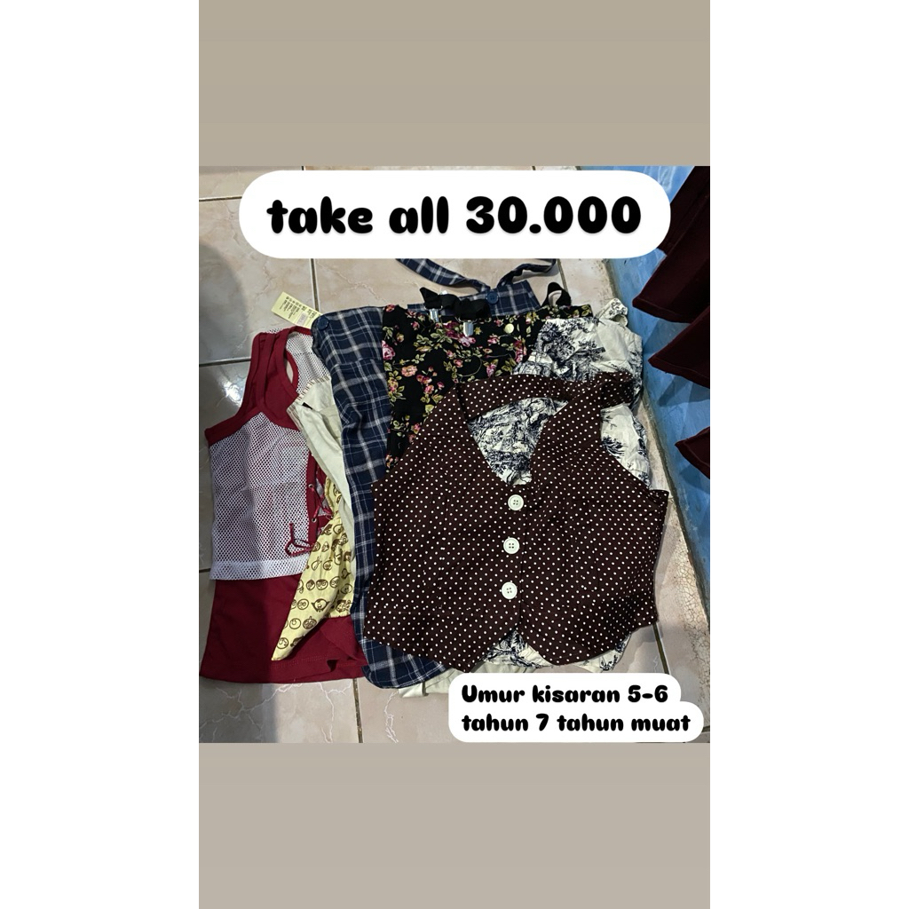 baju anak perempuan umur 5-6 tahun