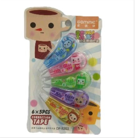 

Dominic 6x5pcs Corretion Tape DP-8203