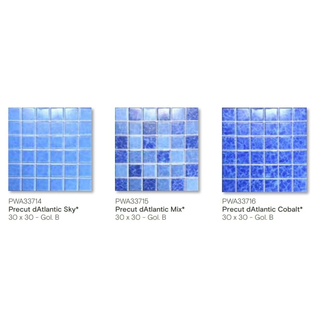 KERAMIK PRECUT MEREK ROMAN TYPE d'ATLANTIC SKY d'ATLANTIC MIX d'ATLANTIC COBALT UKURAN 30X30 GOL.B G