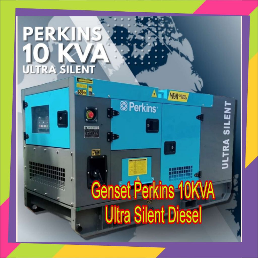 Genset 10KVA Perkins Ultra Silent Diesel