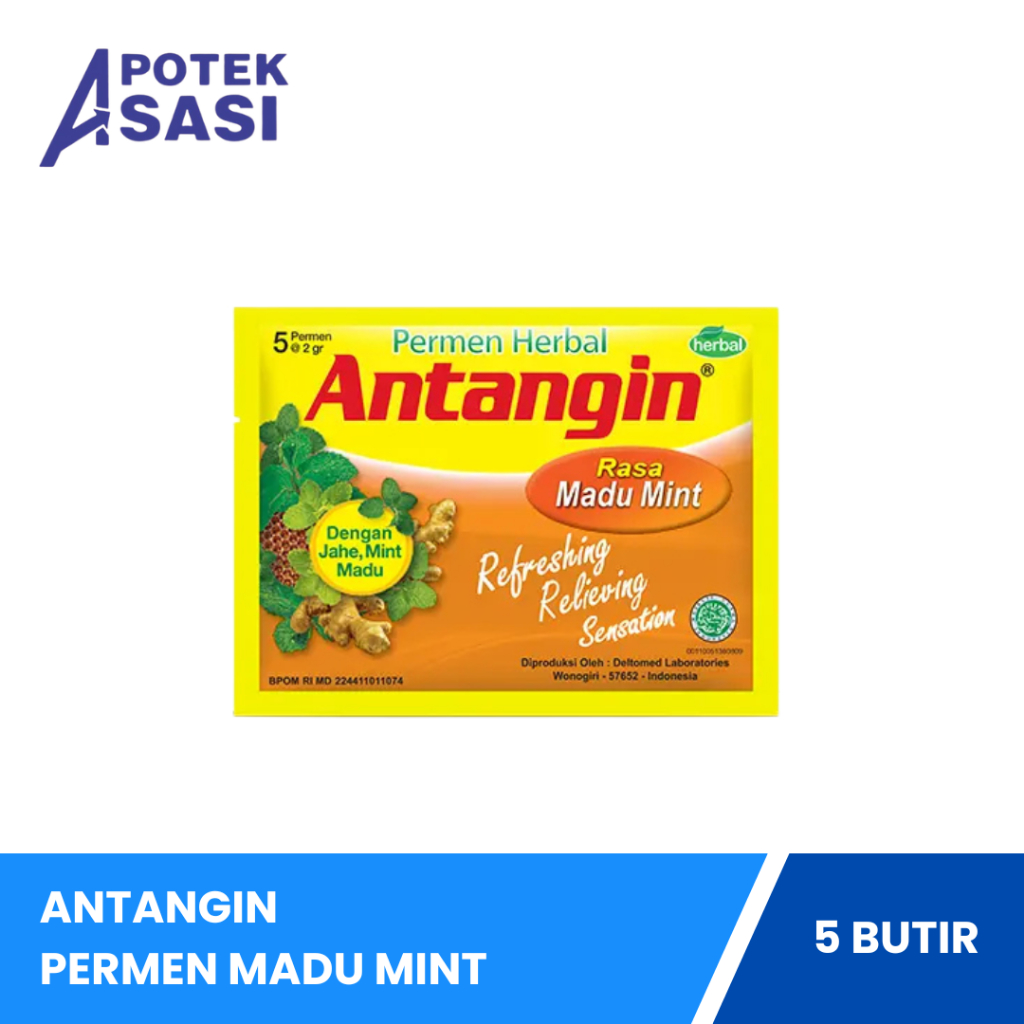 

Antangin Permen Madu Mint - Sachet @5 Butir