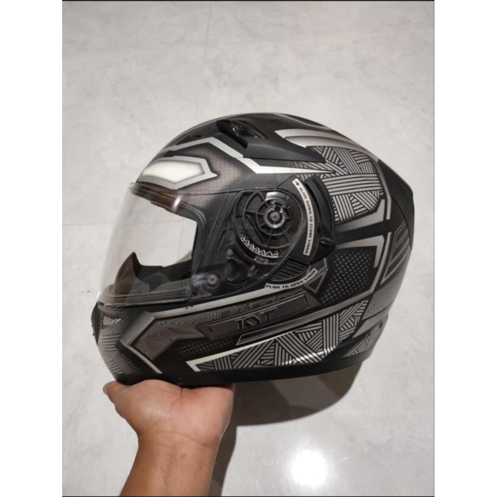 Helm Fulface Kyt Black Panther