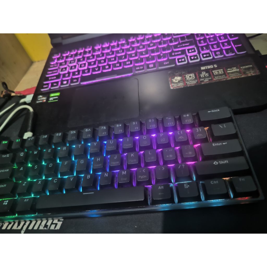 Keyboard Vortex VX5 Pro smokey black & Mouse Bloody A70 Matte black Second