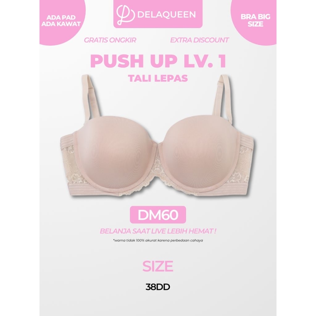 Delaqueen | Bra Big Size Bra Jumbo Bh Big Size 38DD 38E DM60