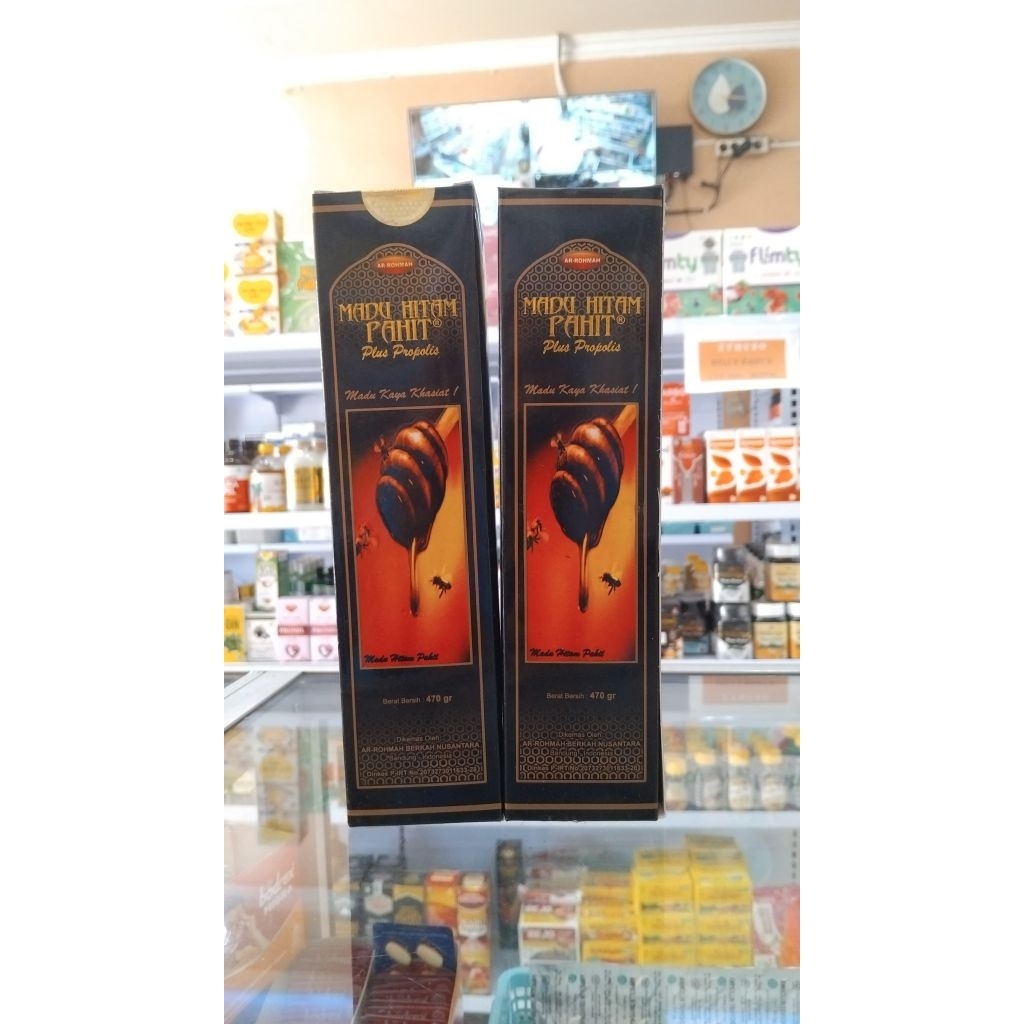 

Madu Hitam Pahit Plus Propolis Ar -Rahman