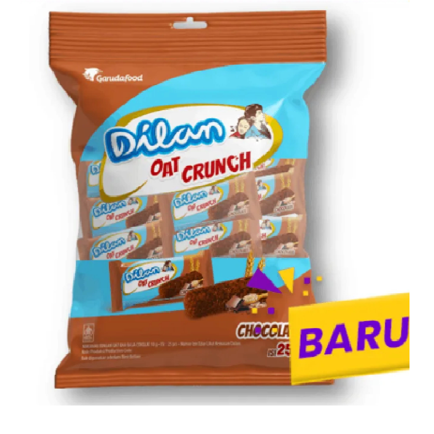 

Dilan Oat Crunch Coklat 10g isi 25 pcs
