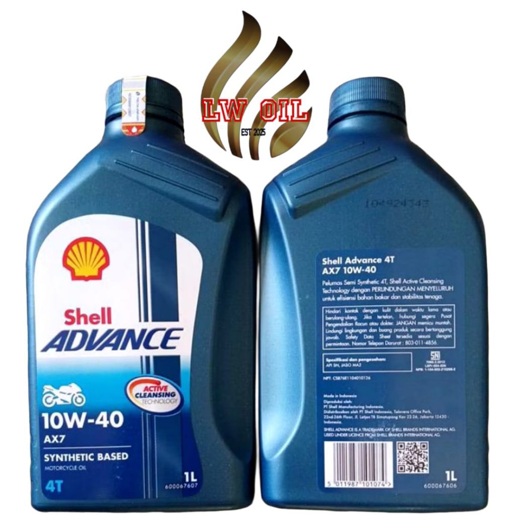 Oli Shell Advance AX7 10W-40 1Liter 4Tak