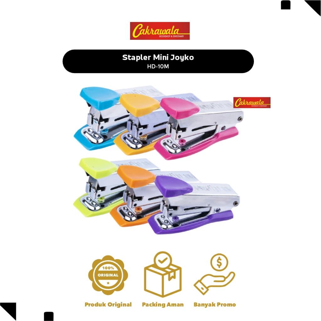 

Stapler Mini Joyko HD-10M – Jepretan Kertas Kecil Ringan | Cocok untuk Kantor, Sekolah, & Rumah