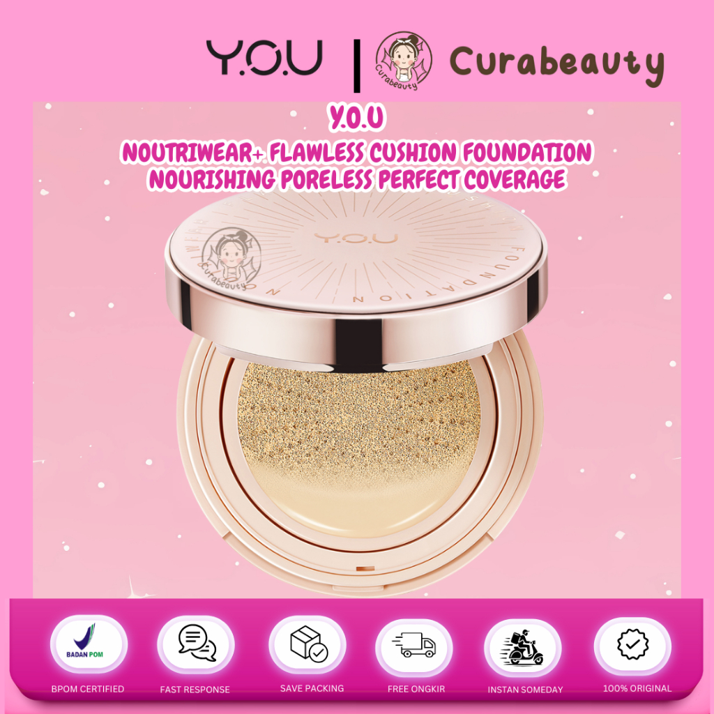 •CURABEAUTY• MANADO YOU NOUTRIWEAR FLAWLESS FOUNDATION CUSHION & REFILL CUSHION