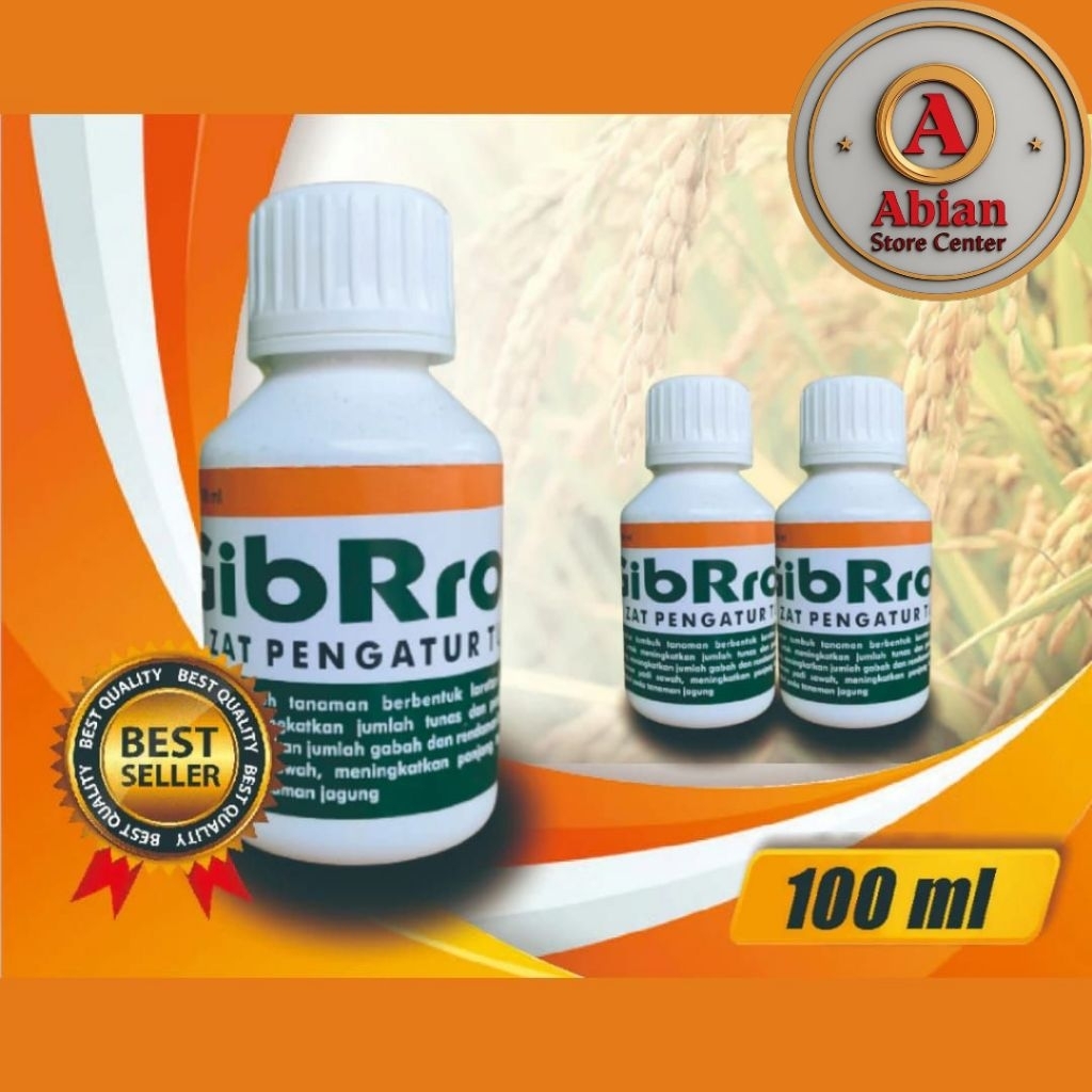 ZPT GIBRO 20-SL 100 ML/ Bahan Aktif Asam Gibberellat 20% /Zat Pengatur Tumbuh Tanaman / Pupuk Pestis