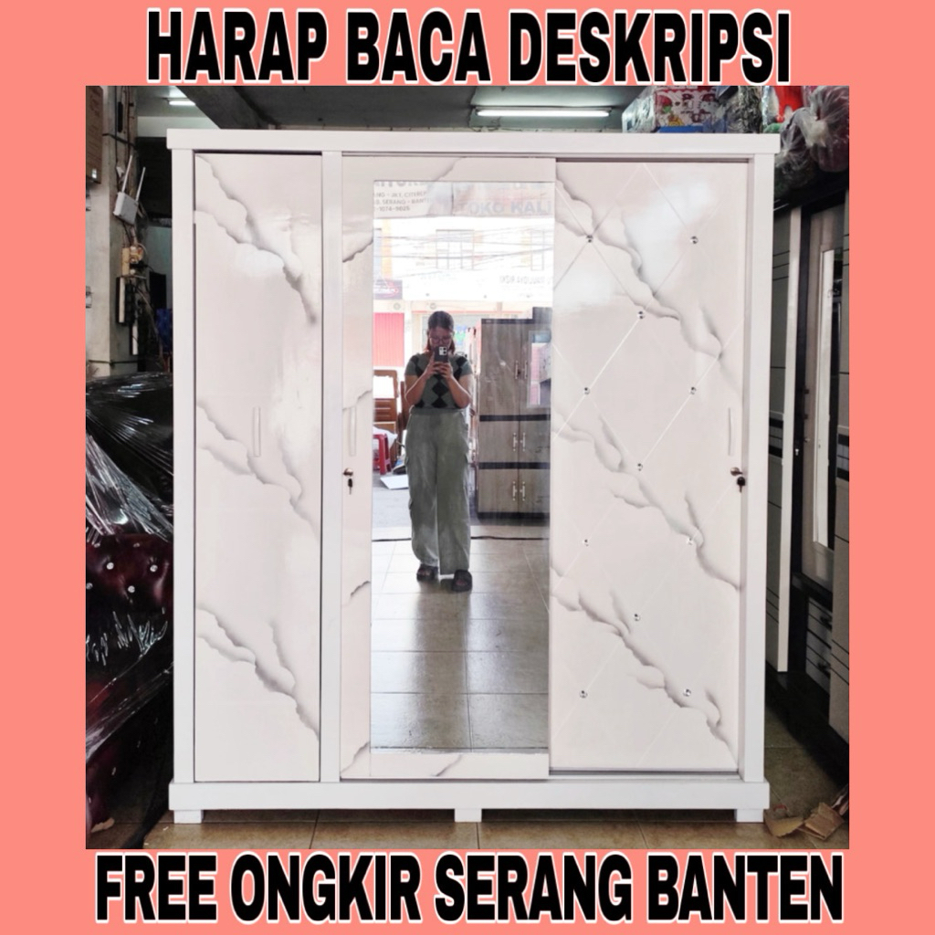 Lemari Pakaian Sliding + Lemari Hijab (FREE ONGKIR SERANG BANTEN)