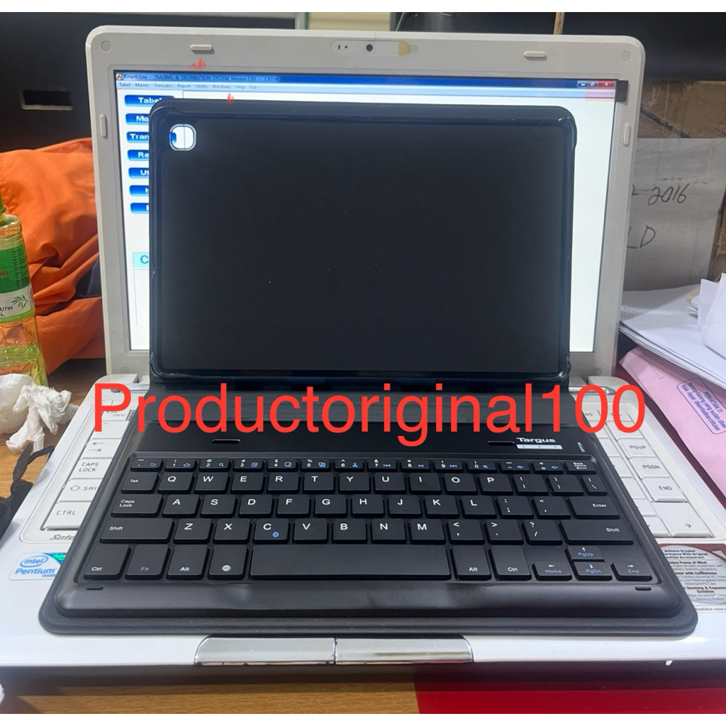 Samsung Galaxy Tab S6 Lite 10.4 incs TARGUS Book Cover Keyboard Second Bekas