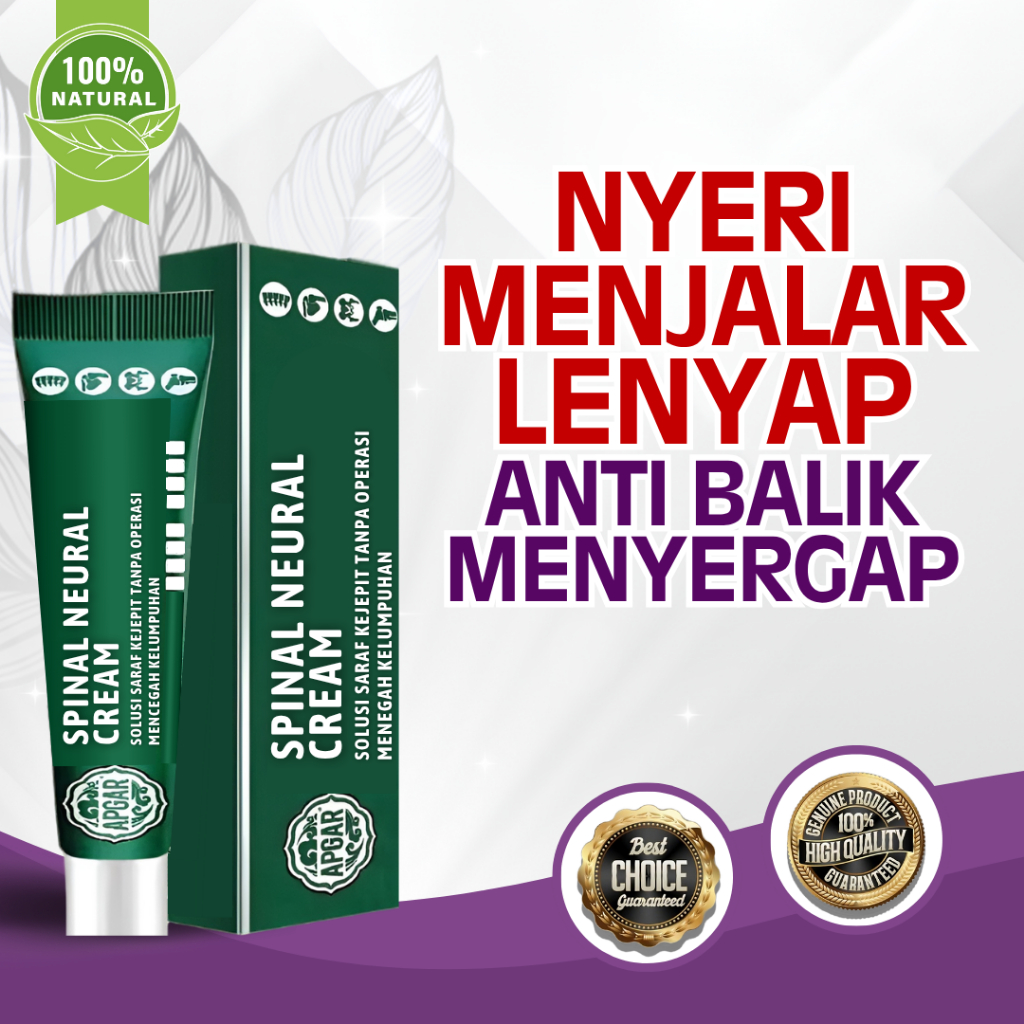 GAK SAMPAI SEMENIT, BEBAS NYERI SARAF KEJEPIT, KEMBALI BERGERAK GESIT Spinal Neural Cream Lumbar Gel