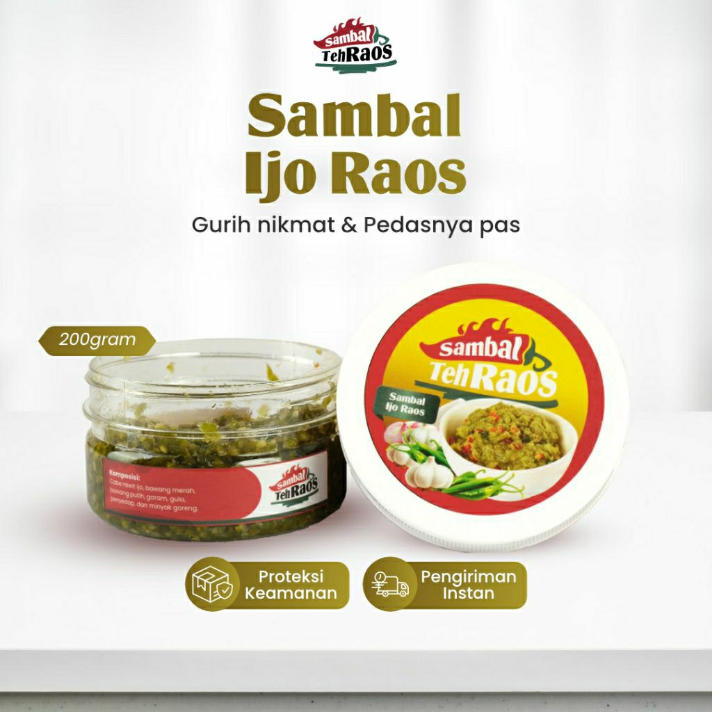

Sambal Ijo Raos – Sambal Hijau Khas Padang Homemade | Pedas Segar untuk Lauk & Nasi