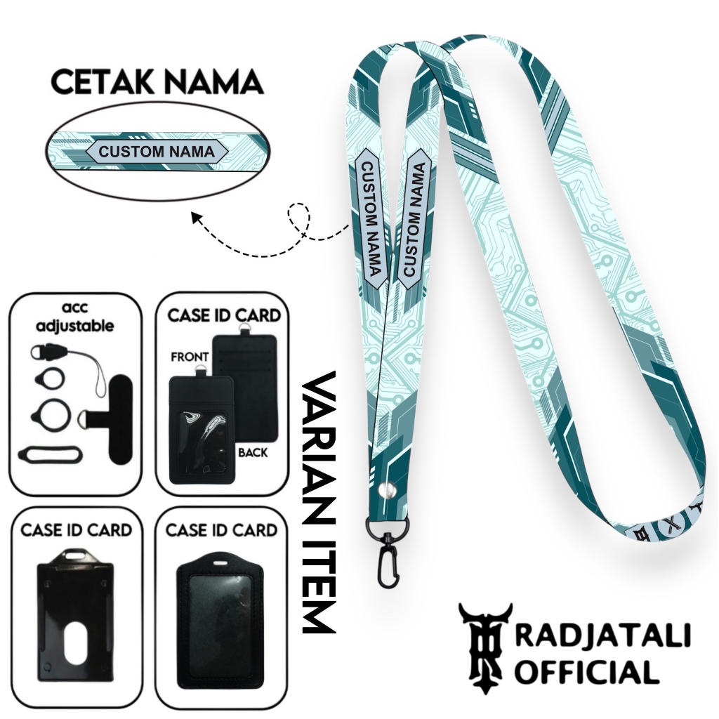 

Lanyard Custom Nama Cyberpunk Series V4 Size 1,5cm Bisa Request Nama Full Printing 2 Sisi Gantungan Card Holder Tali Lanyard Hp Custom