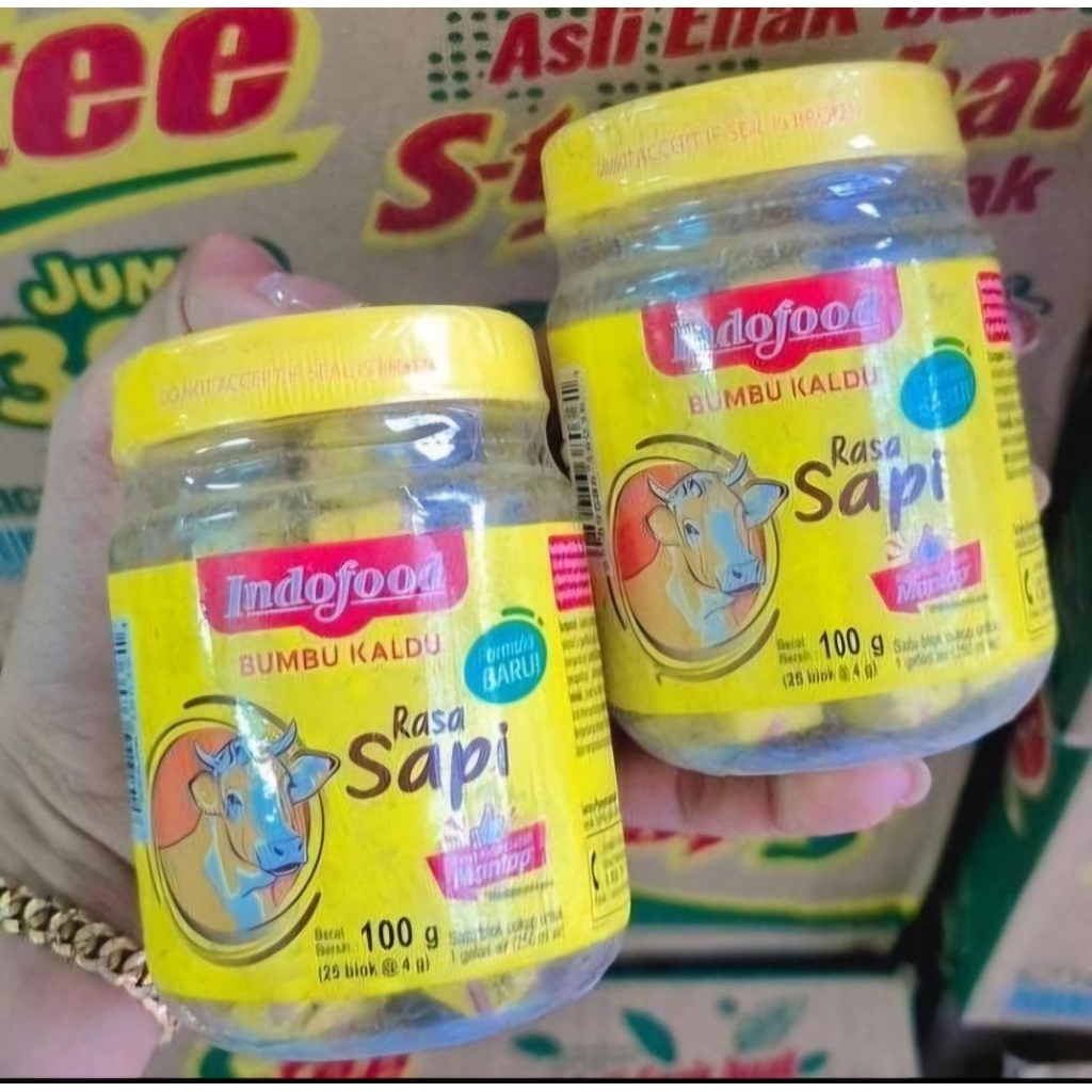 

Indofood Kaldu ayam dan Kaldu Sapi Kemasan 100gr 25pcs x 4gr
