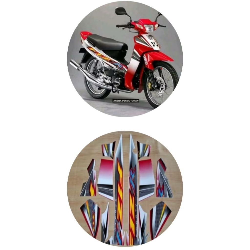 stiker fizr striping standar fizr merah putih 2004